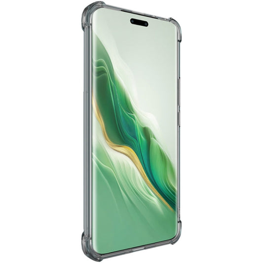 Pour Honor Magic6 Pro 5G Coque de téléphone en TPU antichoc imak avec coussin d'air (noir transparent)