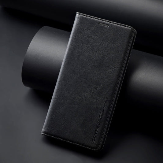 For Samsung Galaxy S24+ LC.IMEEKE RFID Anti-theft Leather Phone Case(Black)