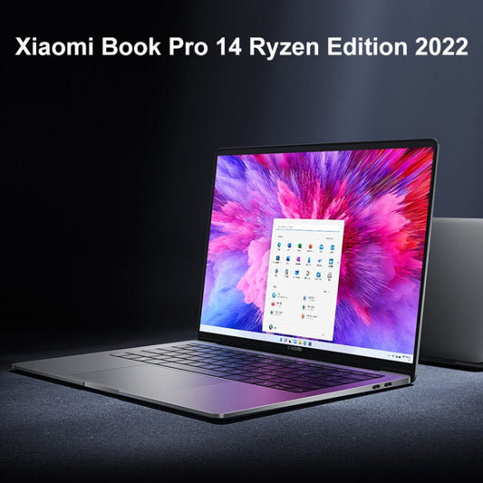 Xiaomi Book Pro 14 inch Laptop, 16GB+512GB, Windows 11 Home Chinese Version, AMD Ryzen 7 6800H Octa Core(Grey)
