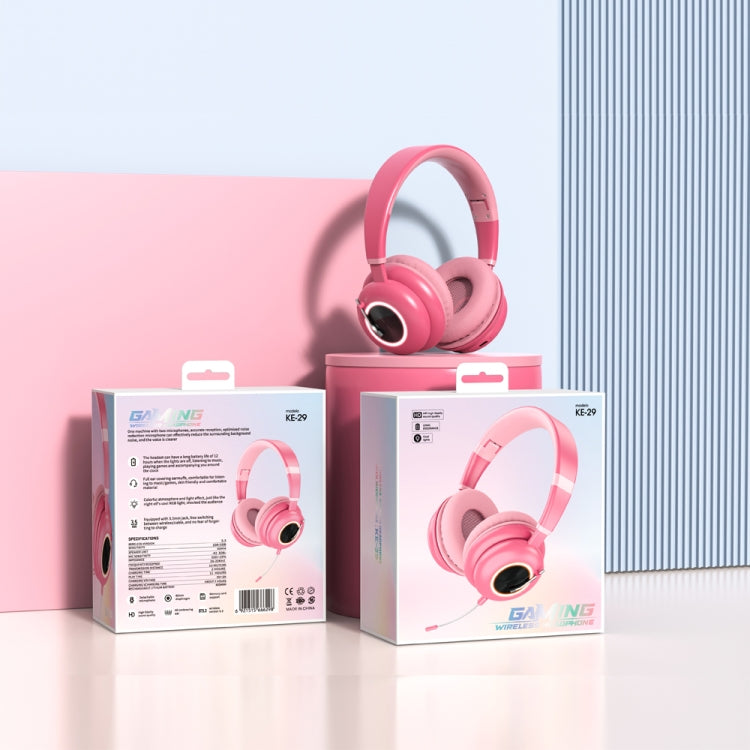 T&G KE-29 Foldable Wireless Headset with Microphone(Purple)