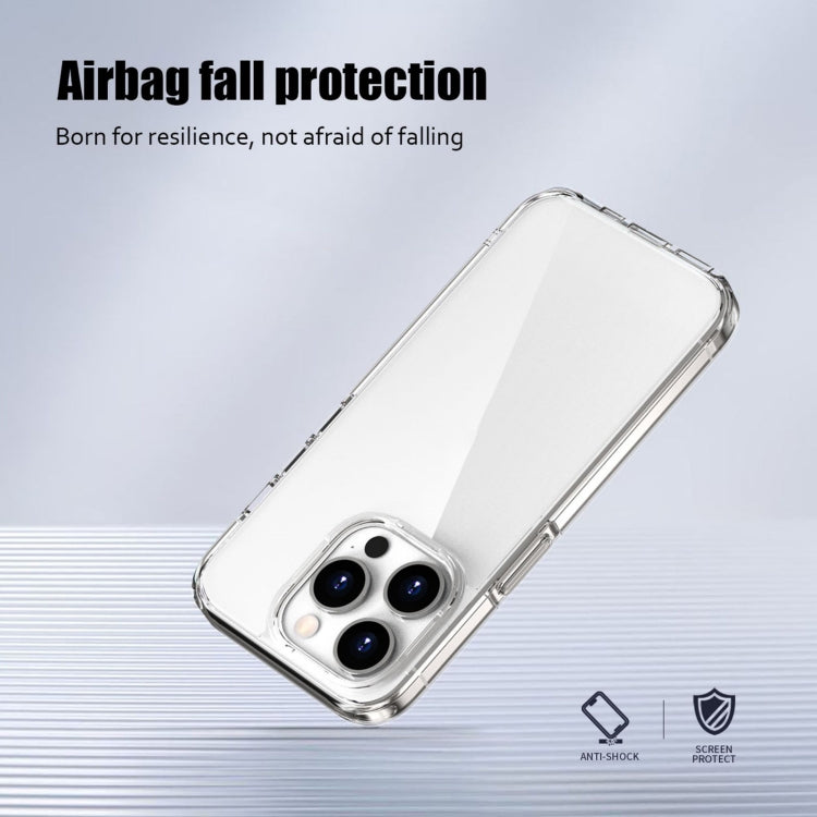 For iPhone 15 Pro iPAKY Aurora Series Shockproof PC + TPU Protective Phone Case(Transparent Black)