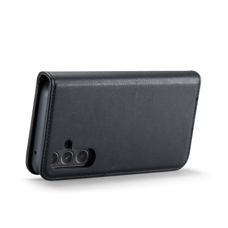 For Samsung Galaxy A35 5G DG.MING Crazy Horse Texture Detachable Magnetic Leather Case(Black)