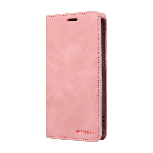 For OPPO A60 4G Global BETOPNICE Suction RFID Anti-theft Leather Phone Case(Pink)