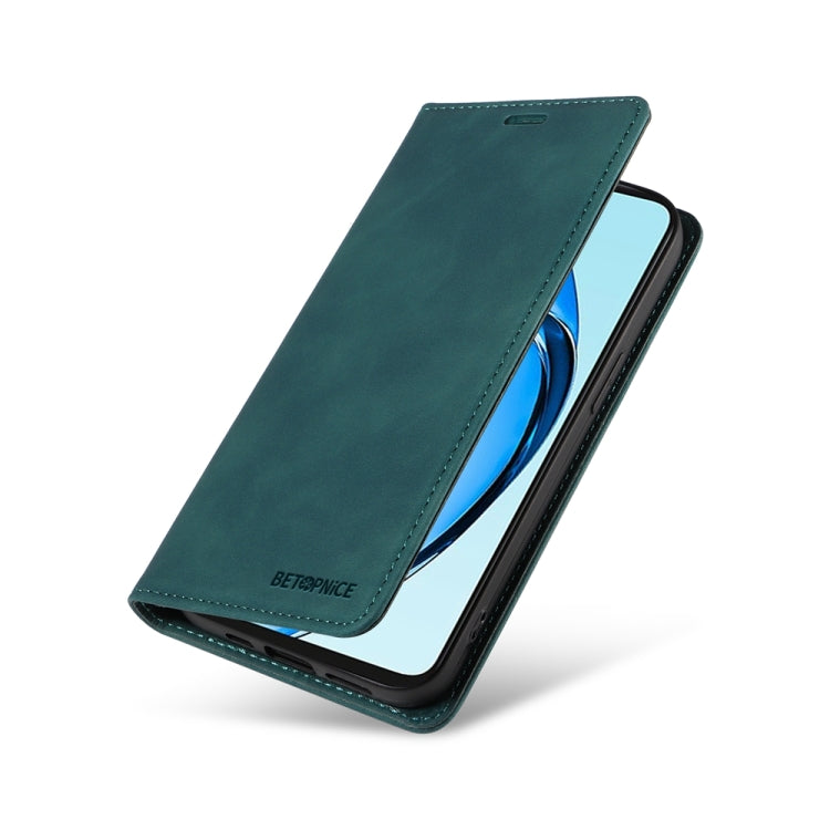 For OPPO A60 4G Global BETOPNICE Suction RFID Anti-theft Leather Phone Case(Green)