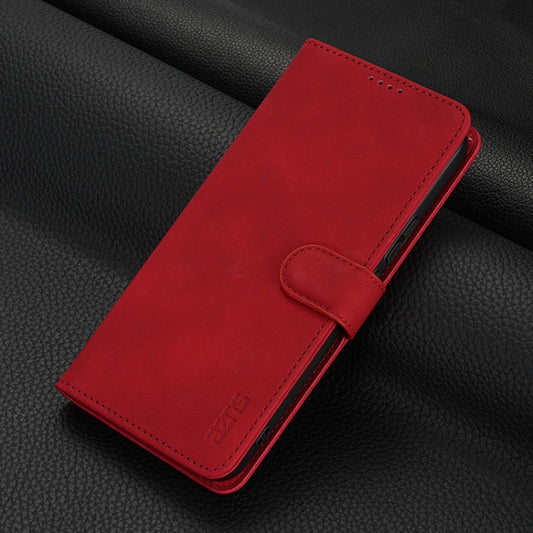 For OPPO A3x 5G / A3 Energy 5G AZNS Skin Feel Calf Texture Flip Leather Phone Case(Red)