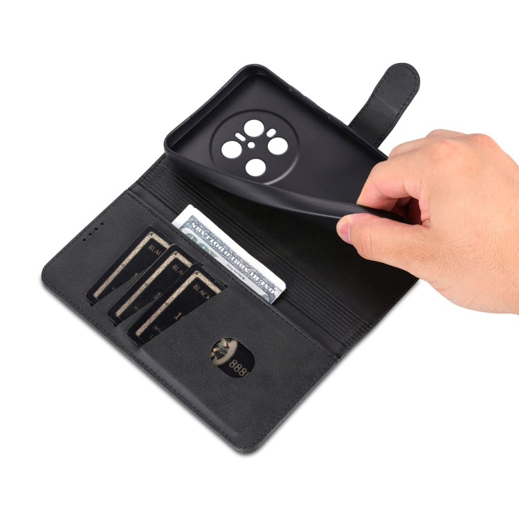 For Huawei Mate 70 Pro / 70 Pro+ AZNS Skin Feel Calf Texture Flip Leather Phone Case(Black)