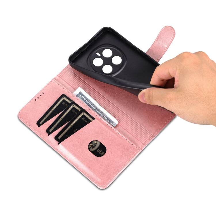 For Honor Magic7 AZNS Skin Feel Calf Texture Flip Leather Phone Case(Rose Gold)