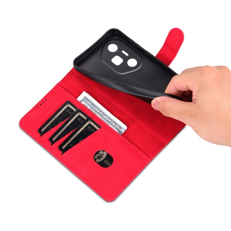 For Honor 300 Ultra AZNS Skin Feel Calf Texture Flip Leather Phone Case(Red)