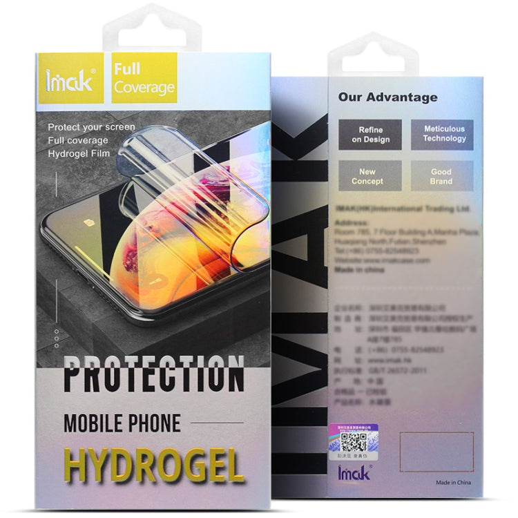 Pour Xiaomi Redmi Note 13 Pro+ 2 films hydrogels imak incurvés pleine écran pour protection arrière