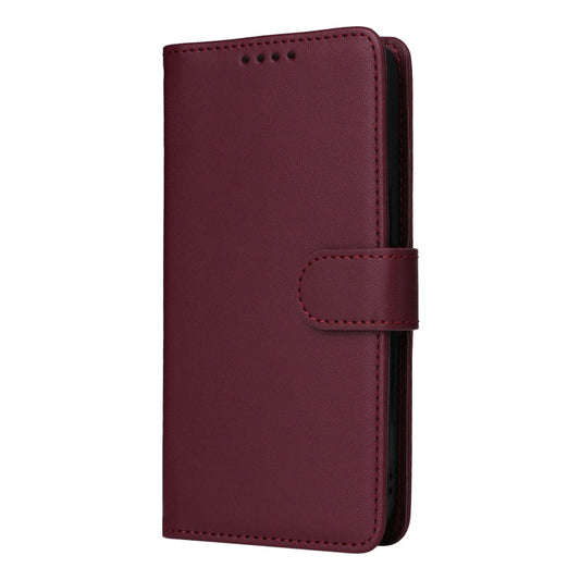 For Samsung Galaxy S24+ 5G BETOPNICE BN-005 2 in 1 Detachable Imitate Genuine Leather Phone Case(Wine Red)