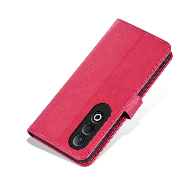 For OnePlus Nord CE4 AZNS Sheepskin Texture Flip Leather Phone Case(Red)