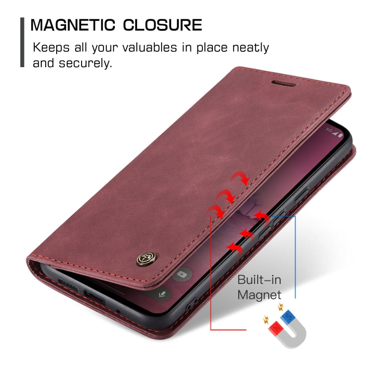 For Google Pixel 10 Pro XL / 9 Pro XL CaseMe 013 Multifunctional Horizontal Flip Leather Phone Case(Wine Red)