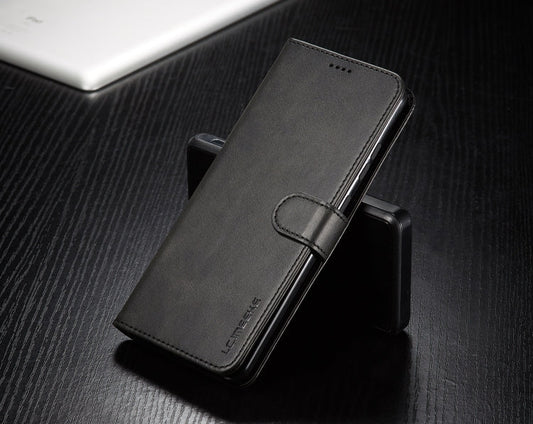For Honor 200 Lite Global LC.IMEEKE Calf Texture Leather Phone Case(Black)