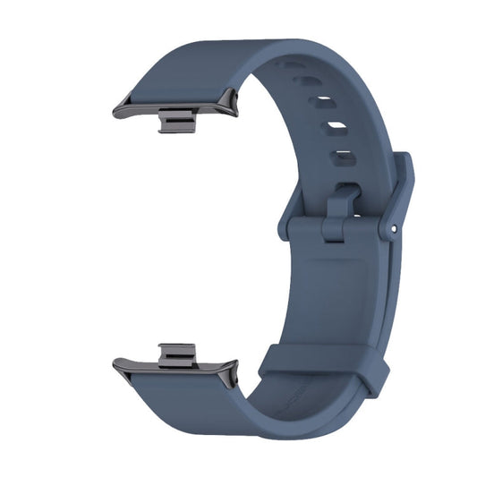 For Xiaomi Band 10 Pro / Redmi Watch 6 / 5 Mijobs Silicone Breathable Watch Band(Midnight Blue+Black)