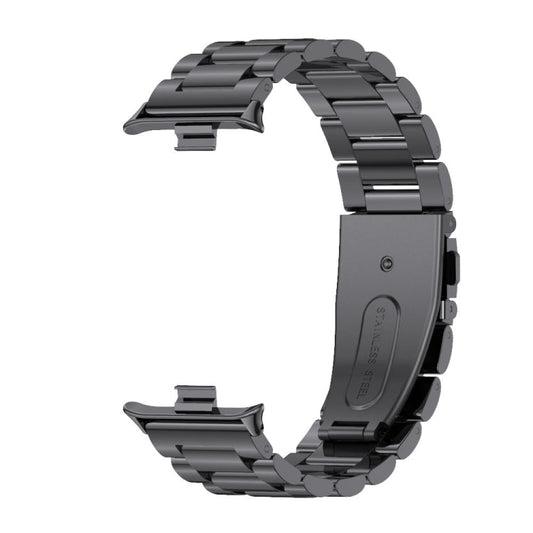 For Xiaomi Band 10 Pro / Redmi Watch 6 / 5 Mijobs Three Beads Stainless Steel Watch Band(Black)