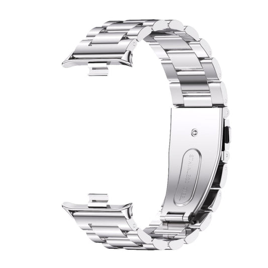 For Xiaomi Band 10 Pro / Redmi Watch 6 / 5 Mijobs Three Beads Stainless Steel Watch Band(Silver)