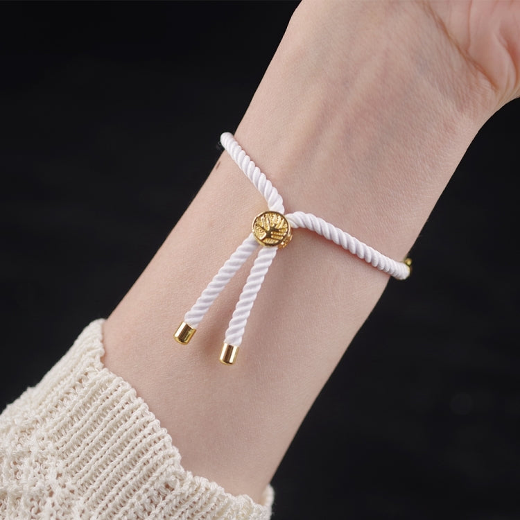 For Xiaomi Smart Band 10 / 9 / 8 Mibbs Milan Cord Bracelet Watch Band(White)