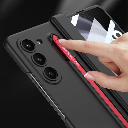 For Samsung Galaxy Z Fold5 5G GKK Magnetic Integrated Phone Case with Pen Slots, No Include Pen(Blue)