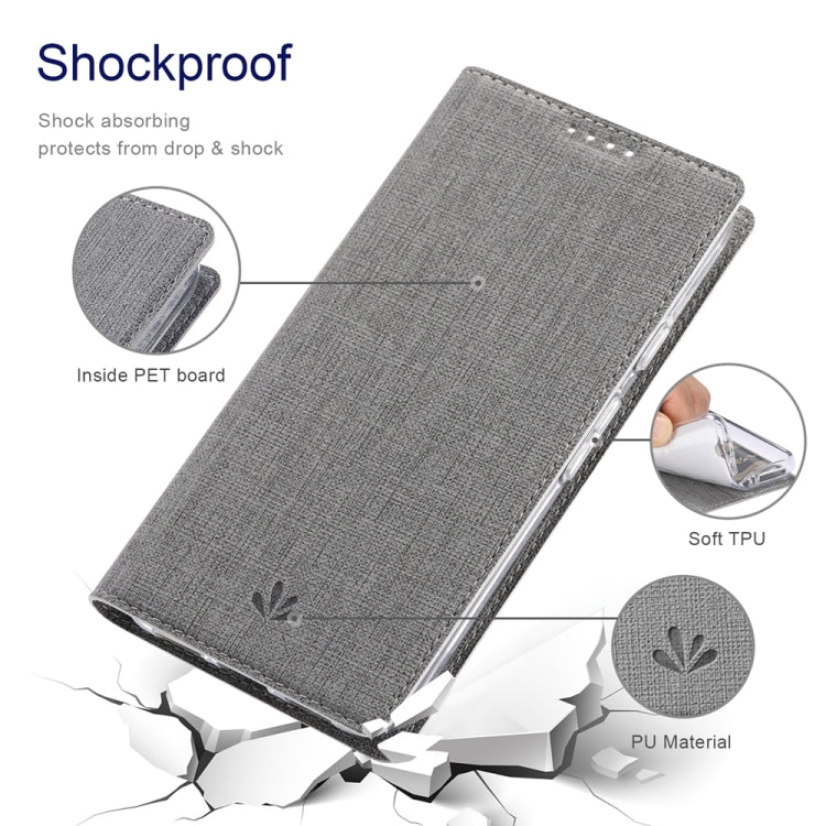 Pour la coque de téléphone magnétique en TPU + cuir PU série ViLi DMX pour Google Pixel 8 (gris)