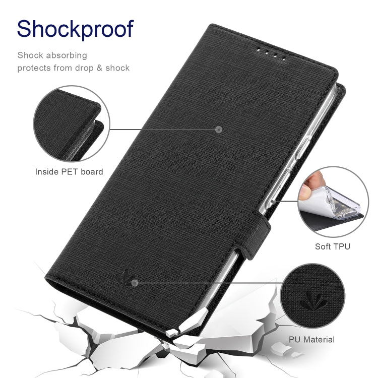 For Google Pixel 8 Pro ViLi K Series Shockproof Magnetic Flip Leather Phone Case(Black)