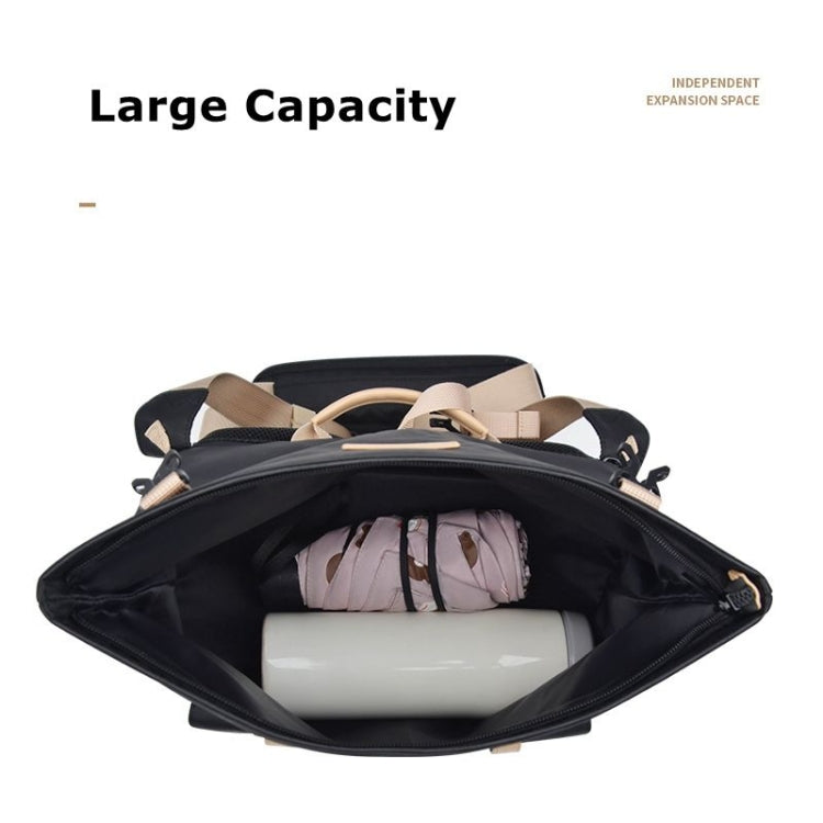 Cwatcun D90 Contrast Color Single Shoulder Camera Bag Outdoor Camera Bag Professional Crossbody Handbag, Size:22 x 15 x 18.5cm Small(Black)