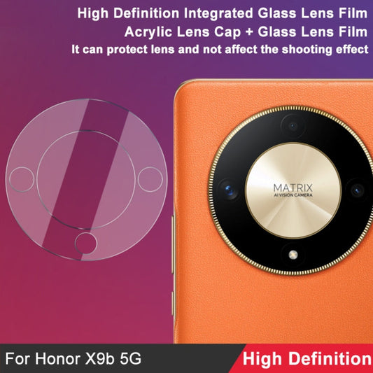 For Honor X9b 5G imak Integrated Rear Camera Lens Tempered Glass Film with Lens Cap
