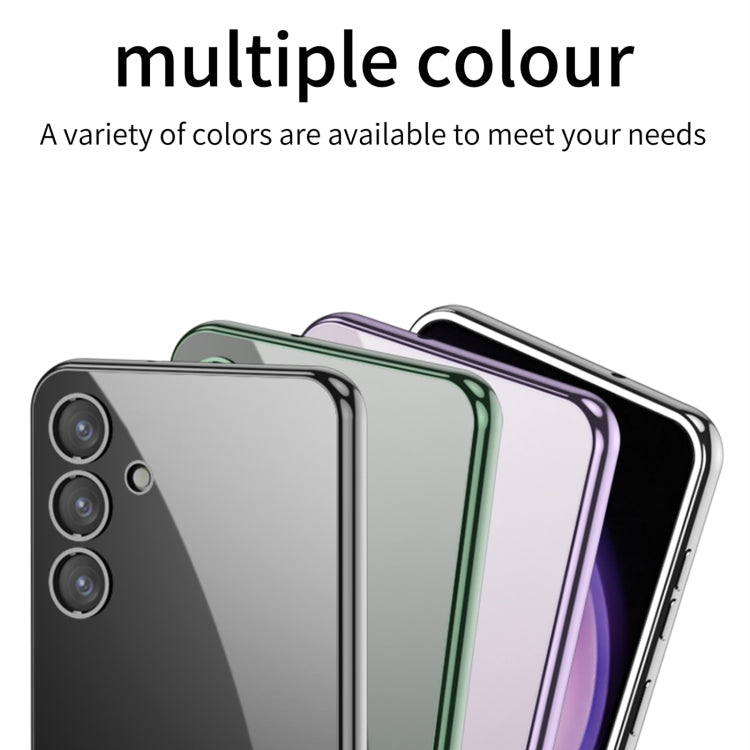 Pour étui de téléphone Samsung Galaxy S24 GKK Placage Transparent TPU, Sans stylet (Transparent)