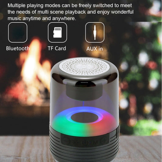 Mini haut-parleur Bluetooth sans fil portable LED T&G TG369 (Vert)