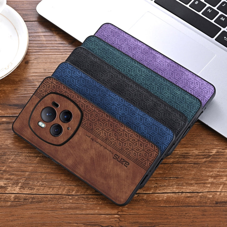 Pour Honor Magic6 Pro AZNS Coque de téléphone en relief 3D (marron)