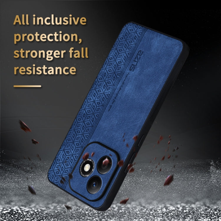 For Honor X60i AZNS 3D Embossed Skin Feel Phone Case(Dark Green)