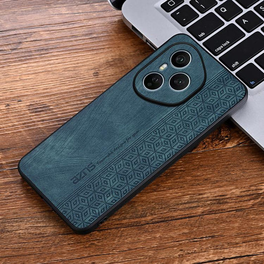 For Honor 400 Pro Global 160.8mm AZNS 3D Embossed Skin Feel Phone Case(Dark Green)