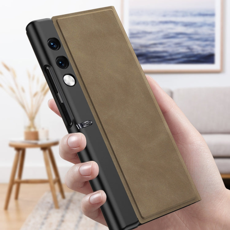 For Honor V Purse GKK Frosted Leather Fold Phone Case(Black)