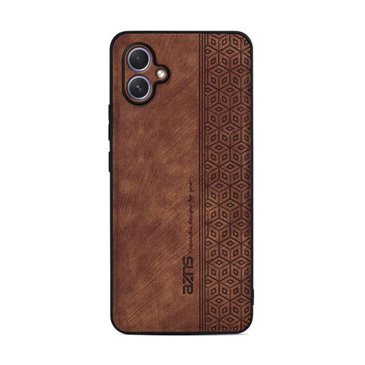 For Samsung Galaxy A05 AZNS 3D Embossed Skin Feel Phone Case(Brown)