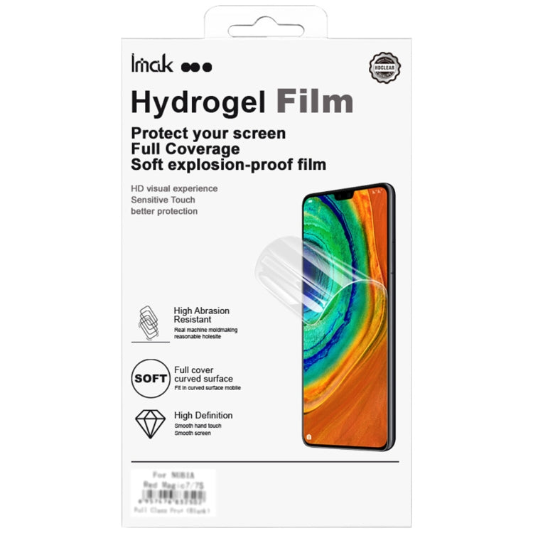 Pour Motorola Edge 50 Fusion 5G, 2 films hydrogel de protection d'écran incurvés imak