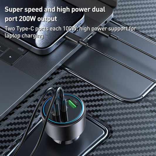 Chargeur de téléphone de voiture Yesido Y59 200W (Noir)