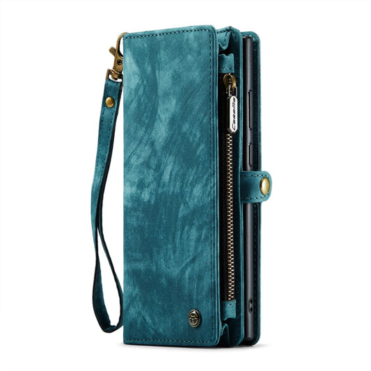For Samsung Galaxy S24 Ultra 5G CaseMe 008 Detachable Multifunctional Leather Phone Case(Blue)