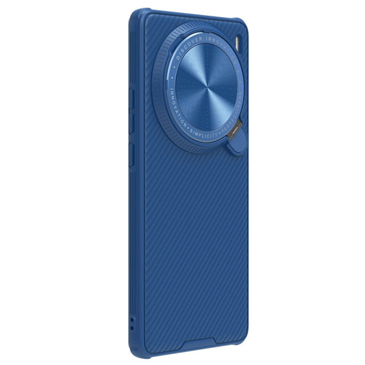 For vivo X100 Pro NILLKIN Black Mirror Prop CD Texture Mirror Phone Case(Blue)