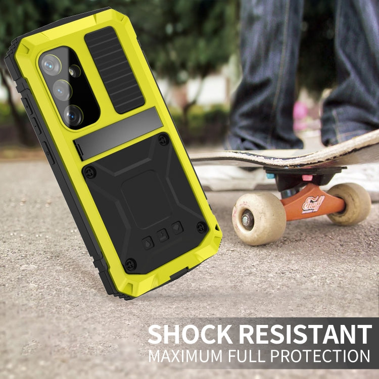 For Samsung Galaxy S24 5G R-JUST Life Waterproof Dustproof Shockproof Phone Case(Yellow)
