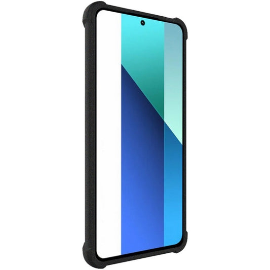 Pour Xiaomi Redmi Note 13 4G Global imak Coque de téléphone antichoc en TPU Airbag (Noir mat)