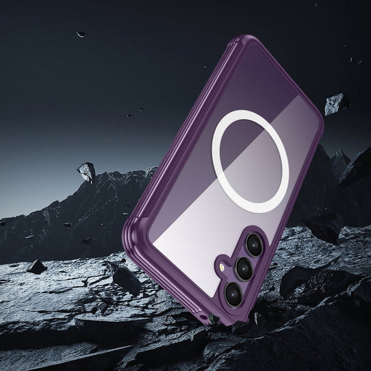 For Samsung Galaxy S23 FE 5G RedPepper Life Waterproof MagSafe Phone Case(Purple)