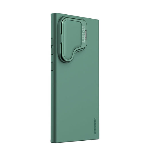 For Samsung Galaxy S24 Ultra 5G NILLKIN CamShield Prop Liquid Silicone Phone Case(Green)