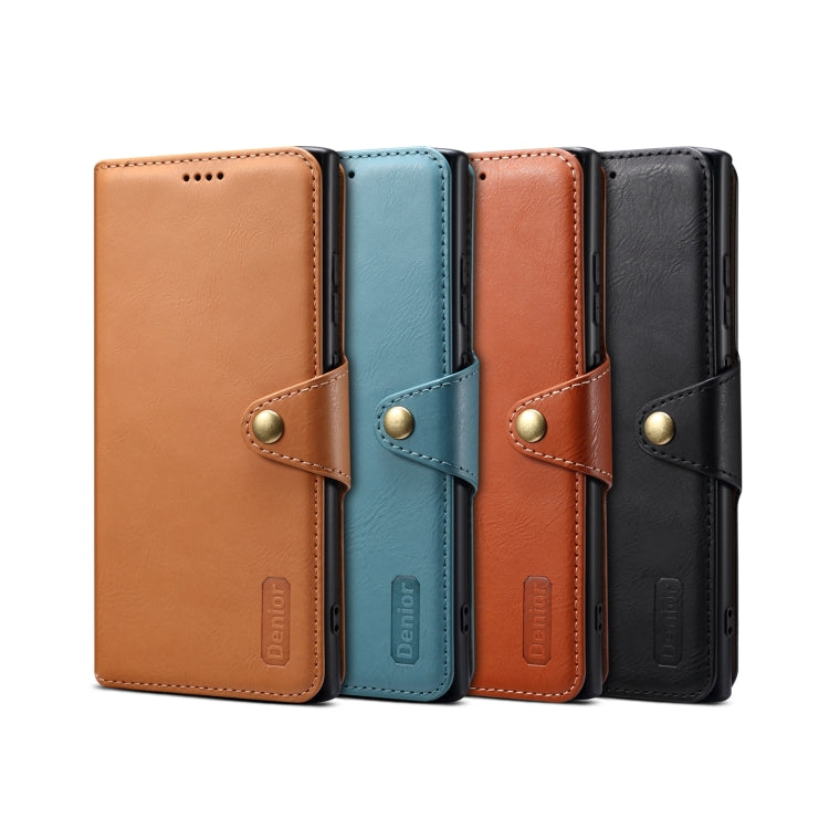 For Samsung Galaxy S23 Ultra 5G Denior Cowhide Texture Wallet Style Leather Phone Case(Black)