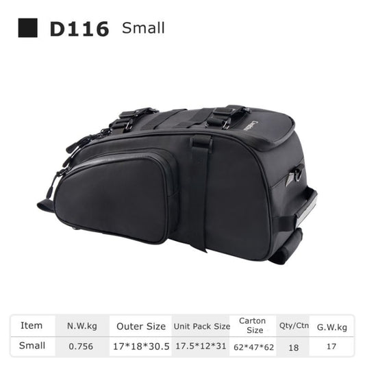 CADeN D116 Mountain Bike Panniers Tail Bags Crossbody Camera Bag Photography Lens Shoulder Bag, Size:30.5 x 17 x 18cm(Black)