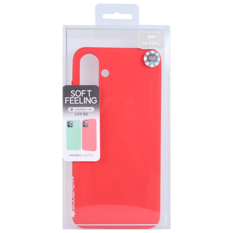 For Samsung Galaxy S24+ 5G GOOSPERY SOFT FEELING Liquid TPU Soft Phone Case(Red)