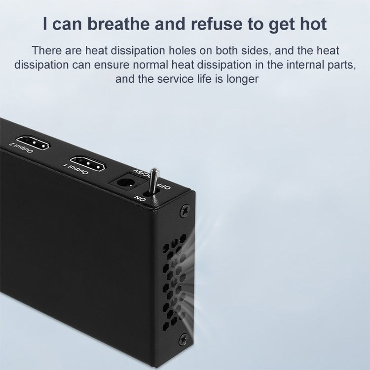 Measy SPH104 1 to 4 4K HDMI 1080P Simultaneous Display Splitter(EU Plug)