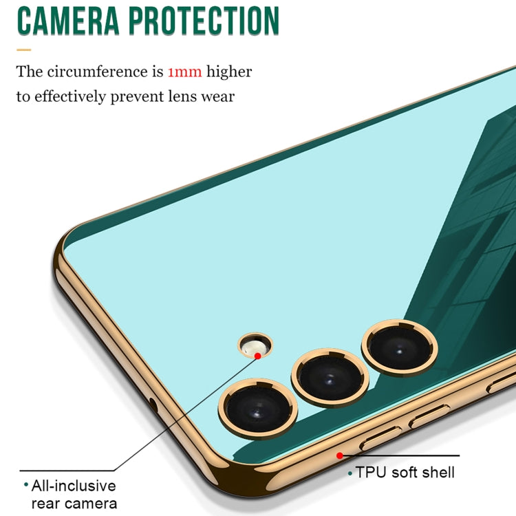 For Samsung Galaxy S24 5G GKK Electroplating TPU Full Coverage Phone Case(Green)