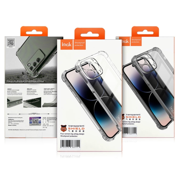 For Realme GT5 5G imak Shockproof Airbag TPU Phone Case(Transparent)