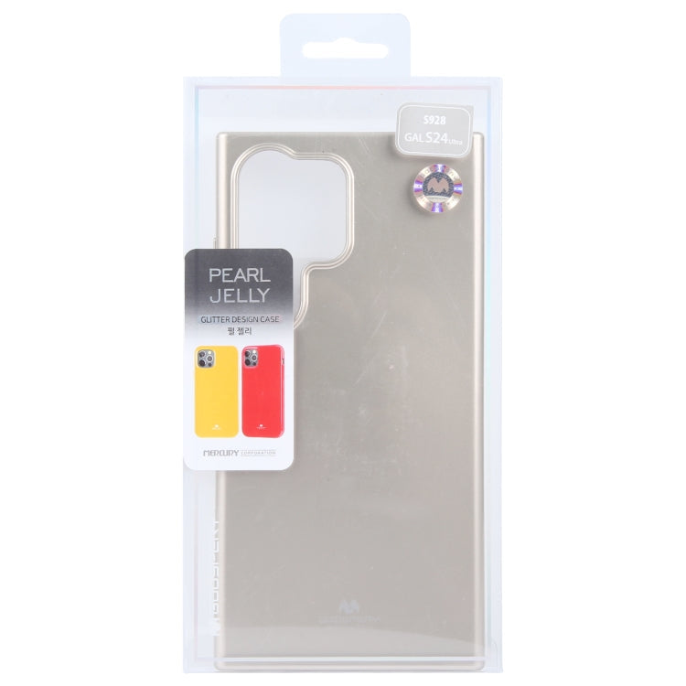 For Samsung Galaxy S24 Ultra 5G GOOSPERY PEARL JELLY Shockproof TPU Phone Case(Gold)