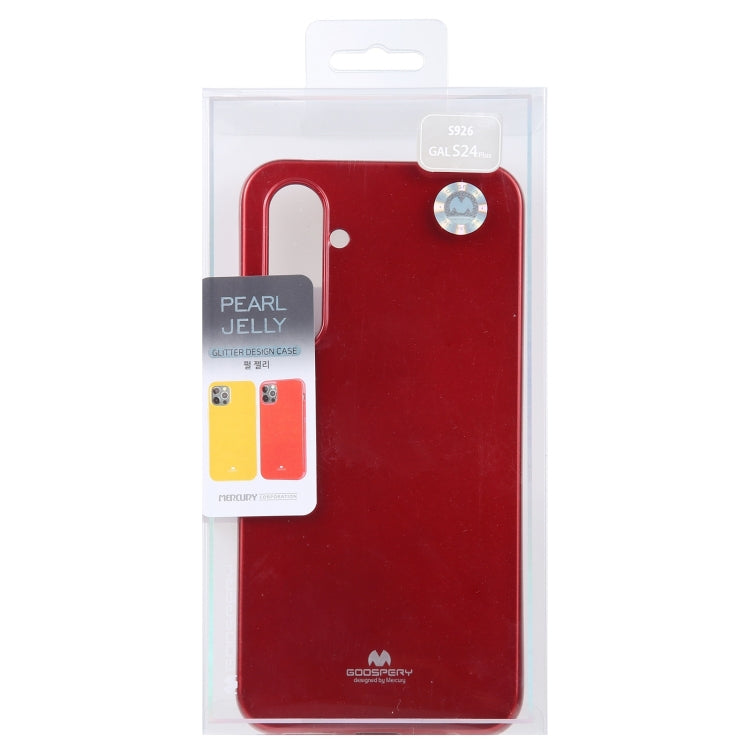 For Samsung Galaxy S24+ 5G GOOSPERY PEARL JELLY Shockproof TPU Phone Case(Red)