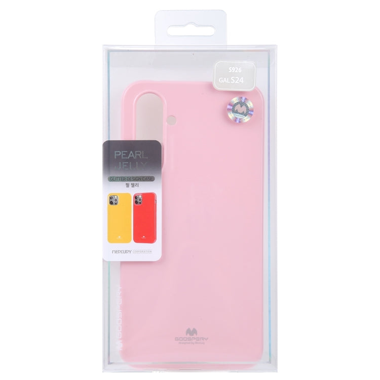 For Samsung Galaxy S24 5G GOOSPERY PEARL JELLY Shockproof TPU Phone Case(Pink)
